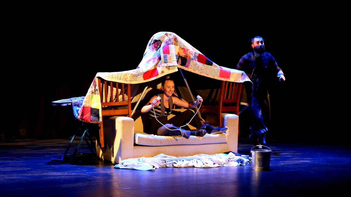 PLAY DATE: Christy Flaws and Luke O'Connor are bringing the magic of pillow forts to Nowra these school holidays. Their show, FoRT, is joining the Arty Farty Party children's festival. Picture: supplied.