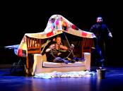 PLAY DATE: Christy Flaws and Luke O'Connor are bringing the magic of pillow forts to Nowra these school holidays. Their show, FoRT, is joining the Arty Farty Party children's festival. Picture: supplied.