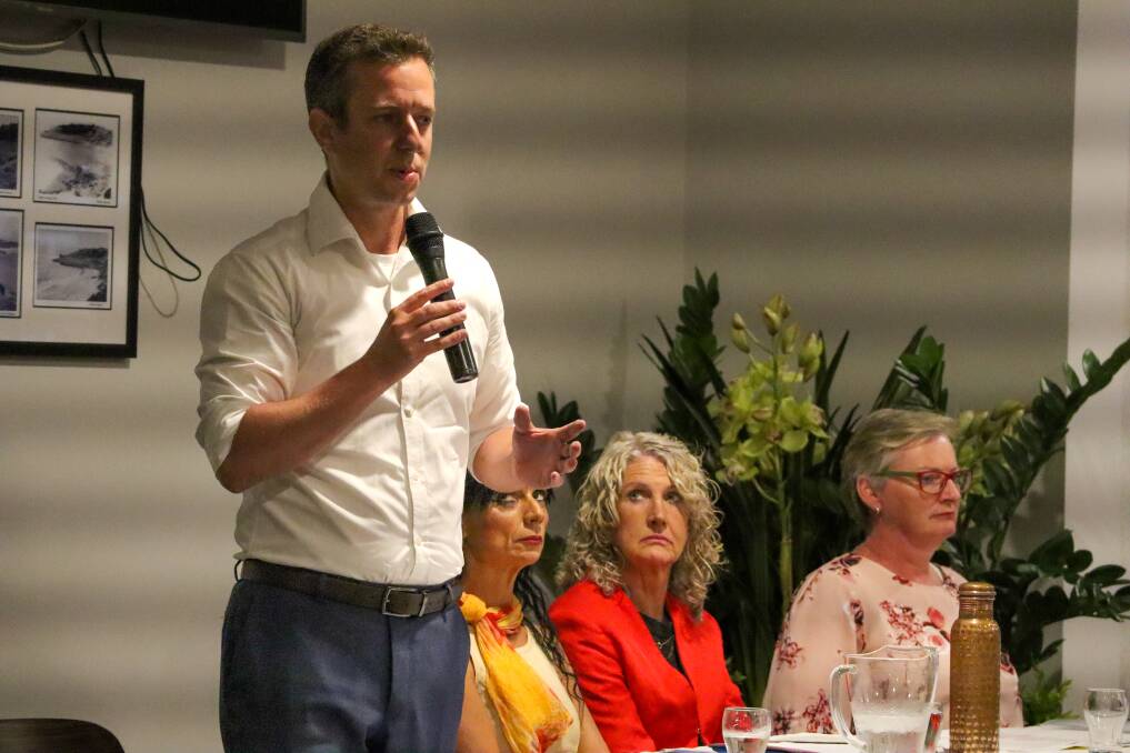 Four of the South Coast's six state election candidates fronted a Meet the Candidates forum at Culburra Beach this week. Picture by Jorja McDonnell