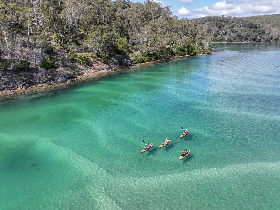 Kayaking on the Pambula River. Picture supplied