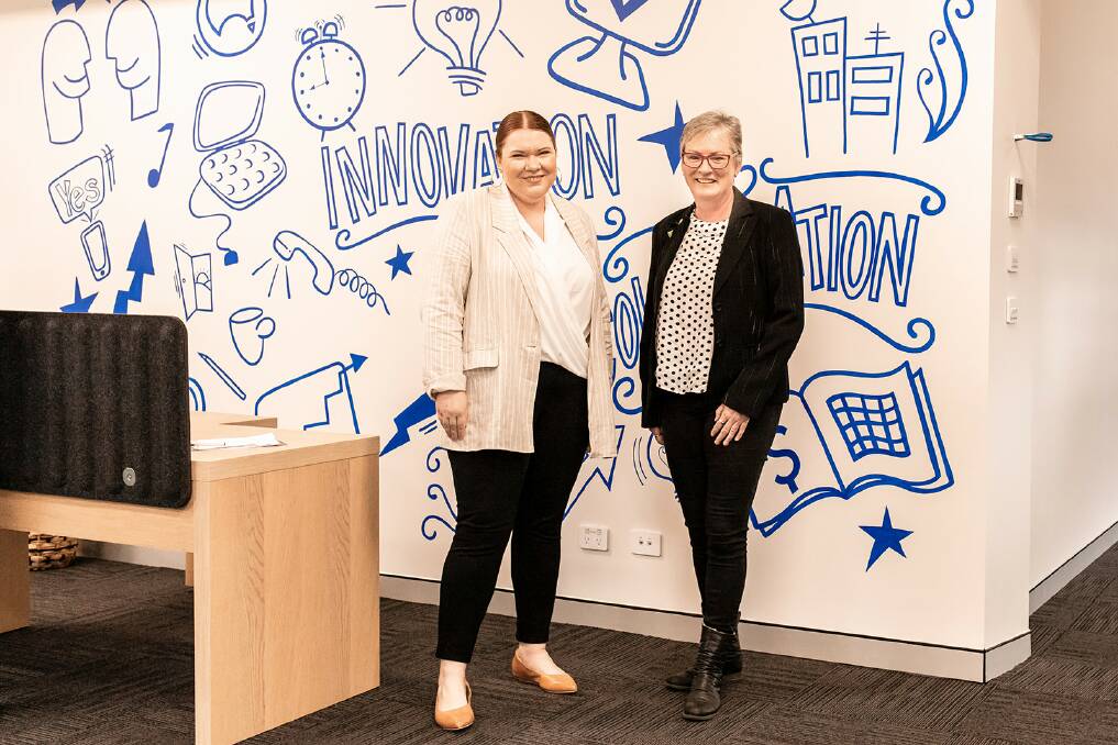Nowra Zig Zag Hub Manager Jemma Tribe with Shoalhaven City Mayor Amanda Findley at the official opening of the hub. Picture: Supplied. 
