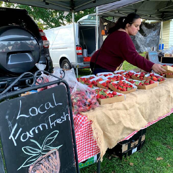 Local, fresh strawberries at the Berry Farmers' Markets. Picture supplied. 
