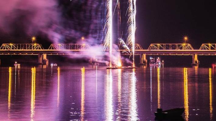 Fireworks are making a return to this year's Shoalhaven River Festival, but while they were previously launched from the river, this year the festival is moving to the Nowra Showground. Picture supplied.