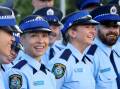 There were smiles all round as 158 probationary constables completed their time at the NSW Police Academy today. Picture supplied.