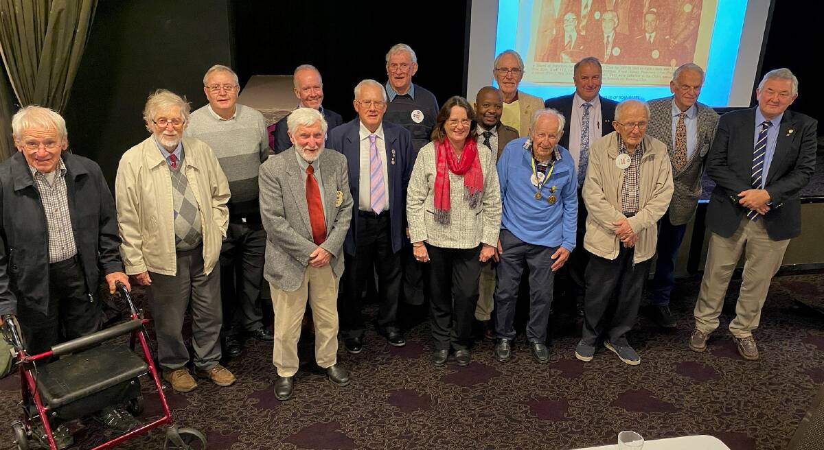 Bomaderry Rotary Club's past presidents gathered at the Bomaderry Bowling Club on Monday, June 26, to farewell the club during its last meeting. Picture by Glenn Ellard.