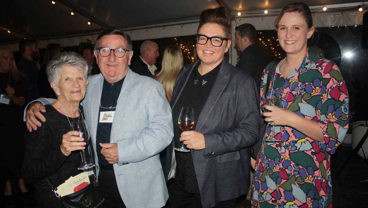 Among the big crowd enjoying the Autumn Celebration of Food launch are Robyn and Lou Casmiri with Nat Taylor and Bronte Axam. Picture by Glenn Ellard.