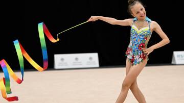 Mia Matiashevska is excited to visit the Shoalhaven for her first state gymnastics championships. Picture supplied.