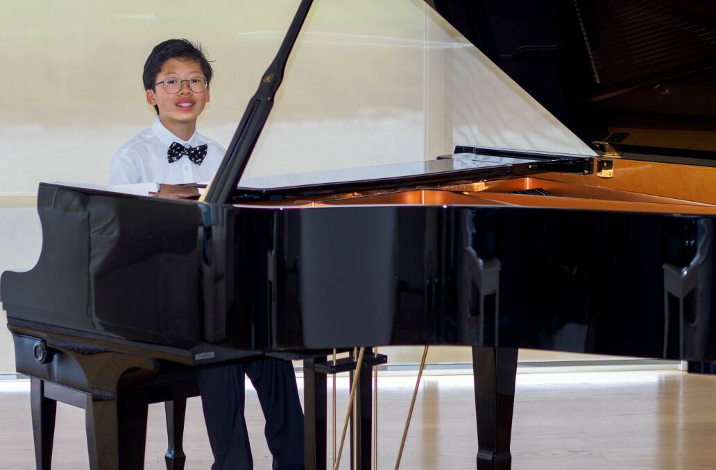 Outstanding young musician Albert Au will receive the Hugh Macken Award during Music Shoalhaven's 75th anniversary celebrations on Sunday, September 17. Picture supplied.