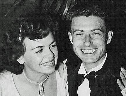 Pat and Len Seyffer are all smiles early in their married life. Picture supplied.