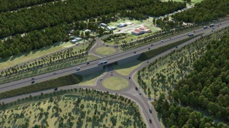The upgrade will link Jervis Bay Road to the Princes Highway through roundabouts east and west of the highway. Picture supplied.