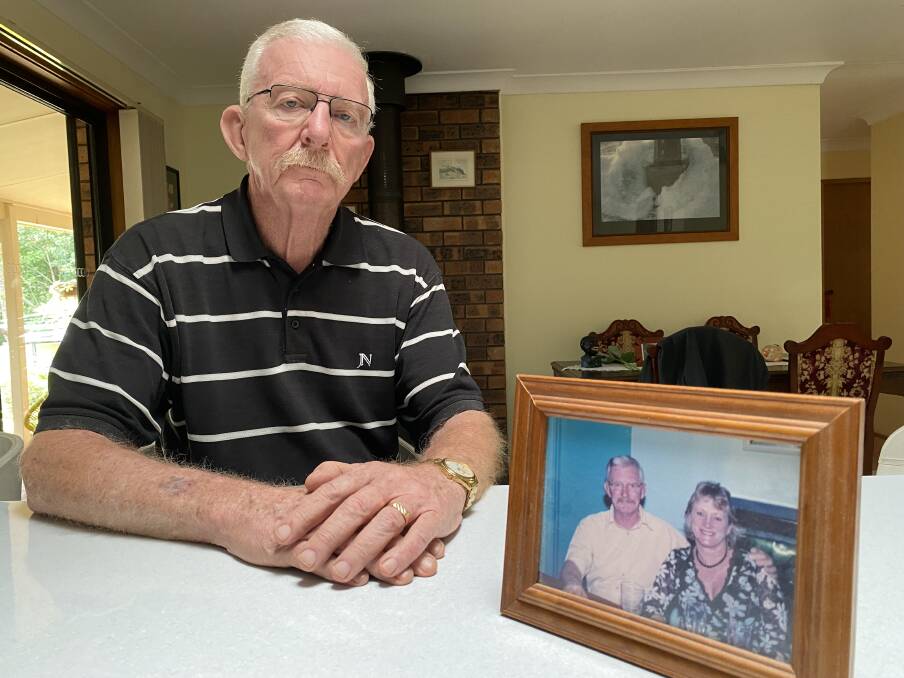 Peter Loveday has been left traumatised by a robbery at his North Nowra home, fearing he let down his late wife, Lyn. Picture by Glenn Ellard.