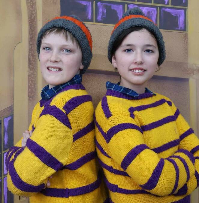 Rylee Williams and Ahliya Pavitt are sharing the role of Charlie in Roald Dahl's Charlie and the Chocolate Factory at the Shoalhaven Entertainment Centre in July. Picture supplied.