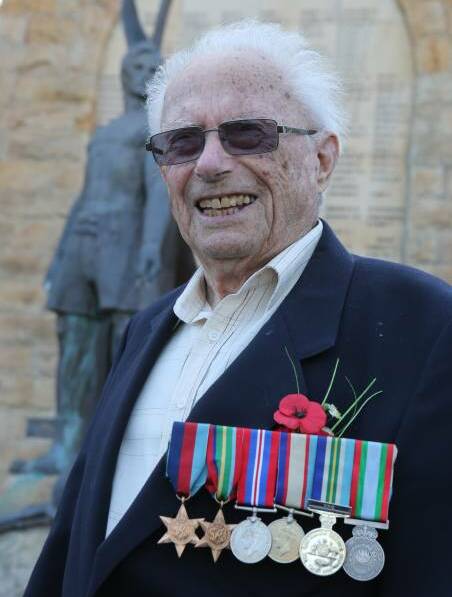 Len Seyffer was a key figure in Nowra's Anzac Day and Remembrance Day services for many years, Picture by Robert Crawford.