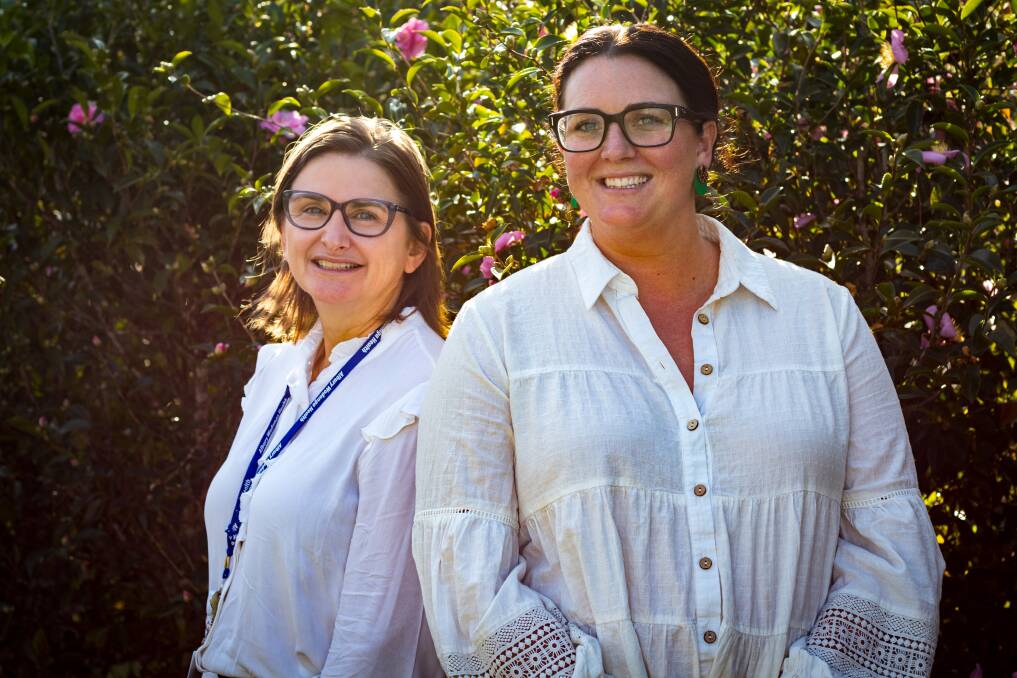 Albury Wodonga Health's chief of nursing and midwifery, Kim White, and acting director of nursing for workforce and professional practise, Caroline Grealy. Picture by Layton Holley
