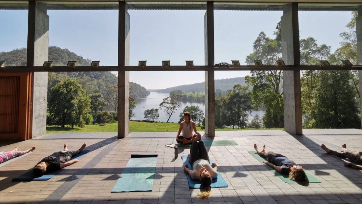 Start your Sunday with a Vinyasa Flow yoga class at Bundanon. Picture supplied