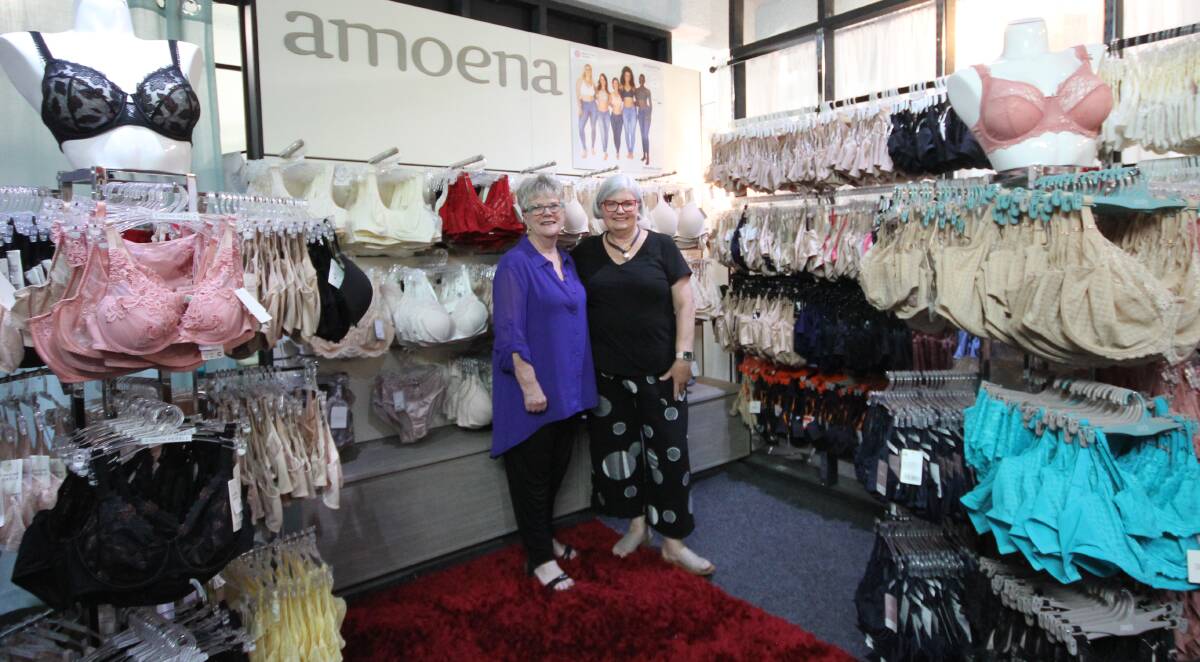 Knickerboxers owner Rita Sullivan with close friend and employee Kerry Nash has decided to sell the business following a health diagnosis. Picture by Holly McGuinness
