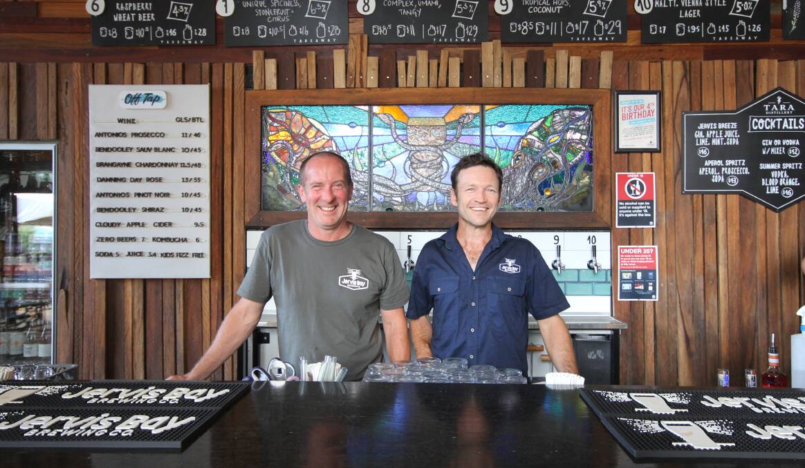 Jervis Bay Brewing founders Oisin Sweeney and Paul Walker. Picture by Holly McGuinness