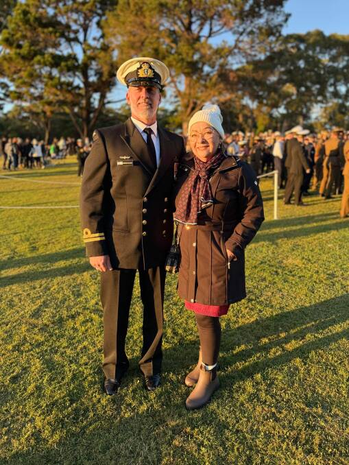 Royal Australian Navy Lieutenant Brendon Blank and Tanya Blank. Picture supplied