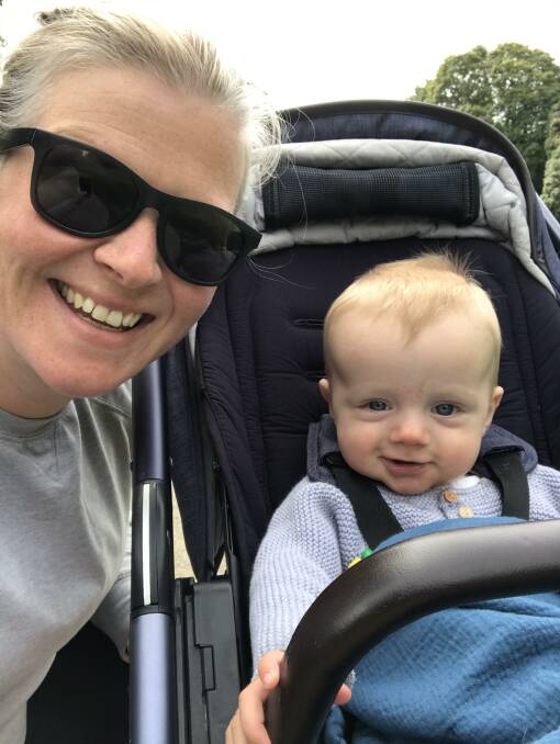 HANGING ON: Bonnie Court and baby Benjamin are hoping to fly with their family to Melbourne and Hobart at the end of October, but their plans are hanging in the balance. Picture: Supplied