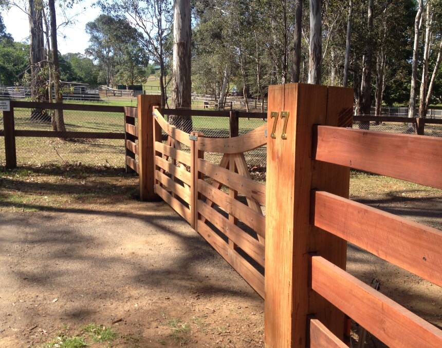 HARDWOOD APPEAL: Nothing beats the look of a quality hardwood post and rail fence, according to fencer Adam Cross from Ironbark Fencing.