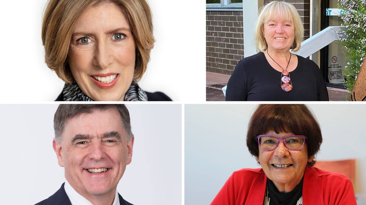 ACT's 2021 Australian of the Year nominees: clockwise from top left, Brigadier Alison Creagh AM CSC (Ret'd), Caroline Hughes, Patricia Turner AM and Professor Brendan Murphy. 