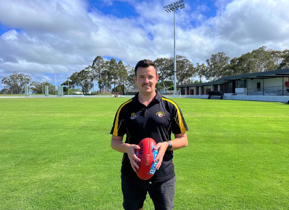 Bomaderry Tigers Australian Football Club head coach Andrew Ellis at the redeveloped Artie Smith Oval. Picture supplied. 