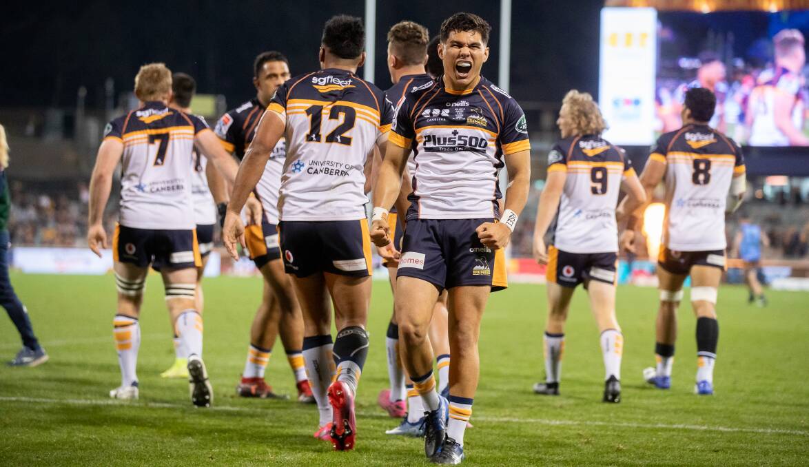 Noah Lolesio starred to deliver the Brumbies a drought-breaking title. Photo: Sitthixay Ditthavong