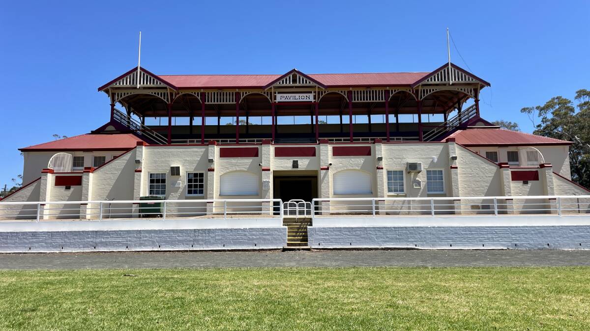 Nowra Showground grandstand and pavilion recently received a new lick of paint. Picture by Hayley Warden