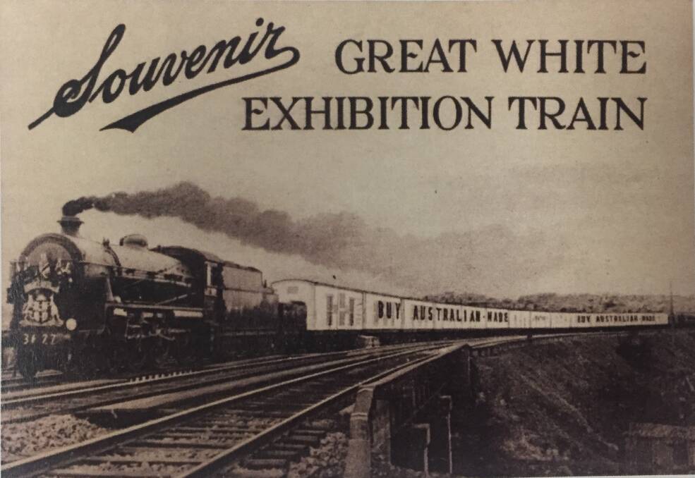 ON TOUR: The Great White Train started its journey in November 1925 and 11 months later it arrived in the Shoalhaven. Photo: Shoalhaven Historical Society.