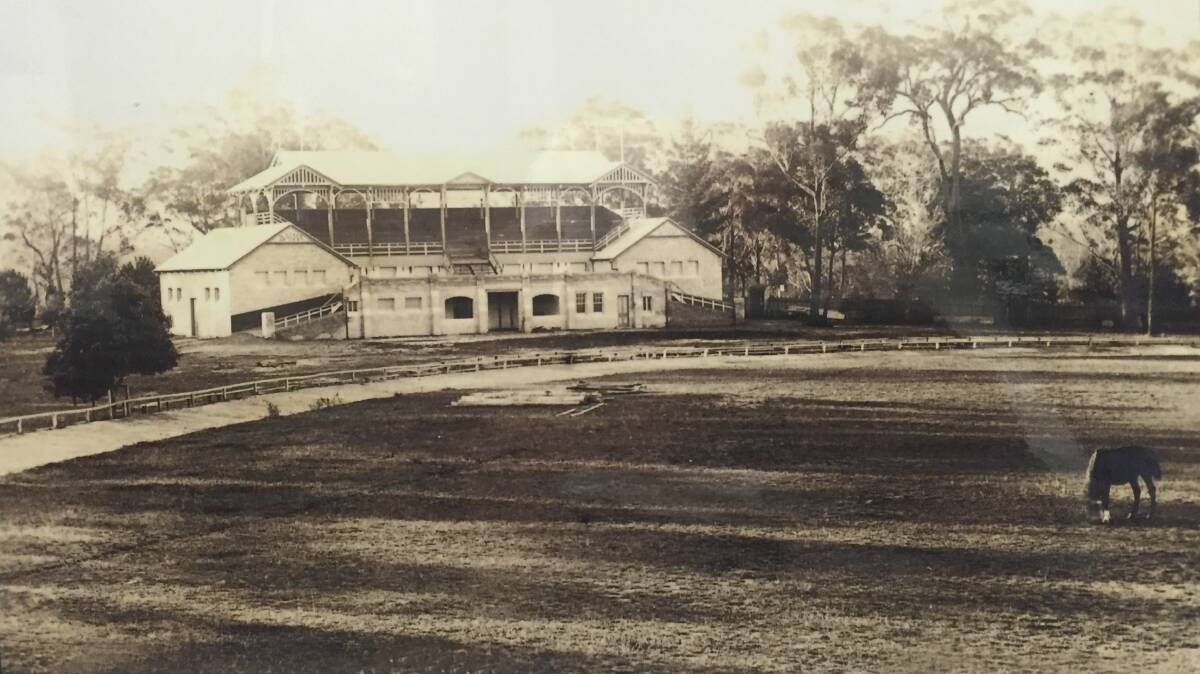 The foundation stone of the existing Nowra Showground grandstand and pavilion was laid in 1904. Picture supplied by Shoalhaven Historical Society