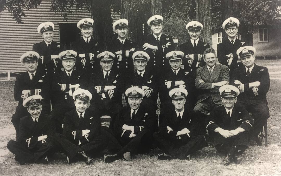 TRAILBLAZERS: The HMAS Albatross commissioning officers. Photo: Bill Crozier.