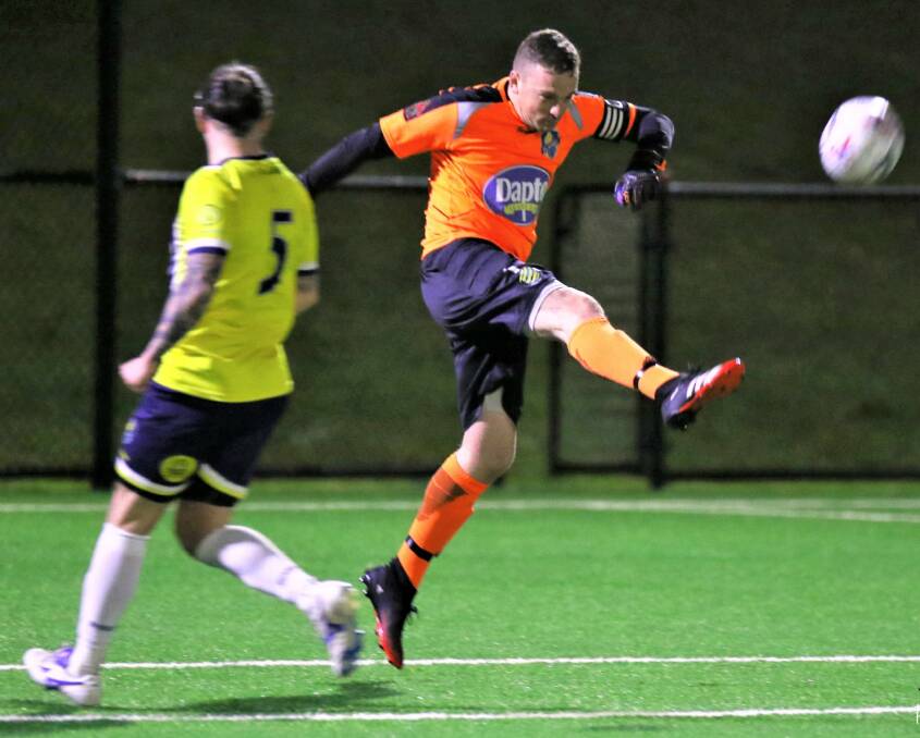 South Coast Flame's Matt White kept a clean sheet against Granville Rage on Saturday. Photo: Pedro Garcia Photography