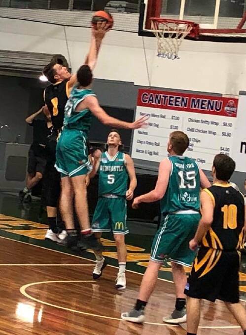 DOMINANT PERFORMANCE: Shoalhaven Tigers Riley O'Shannessy scored 18 points in his side's opening round win against the Newcastle Hunters on Saturday. Photo: CAROLYN HARDING