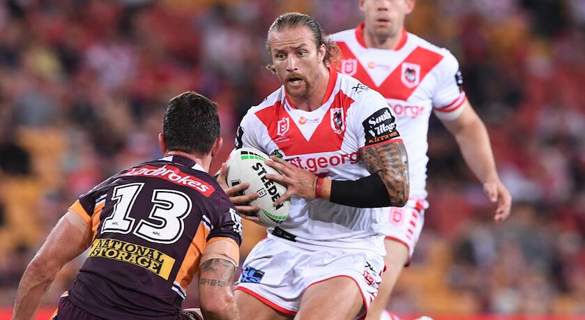 Korbin Sims is excited to return to the field with his St George Illawarra teammates. Photo: Dragons media