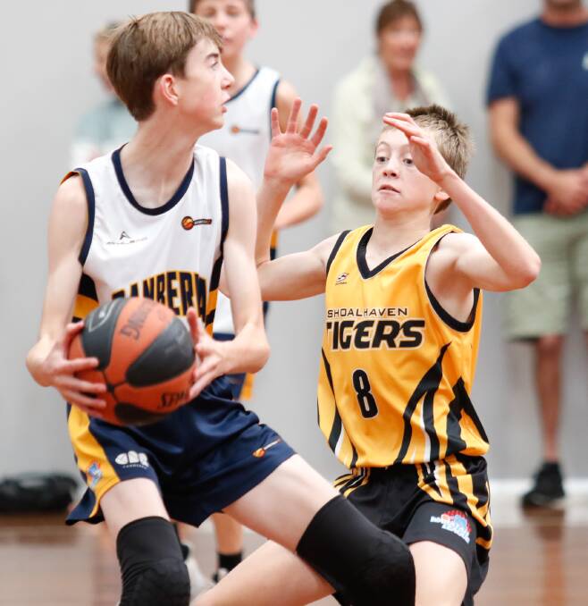 Braydan Daly helped his Tigers win their under 14s division one Southern Junior League grand final in 2021. Photo: Basketball NSW