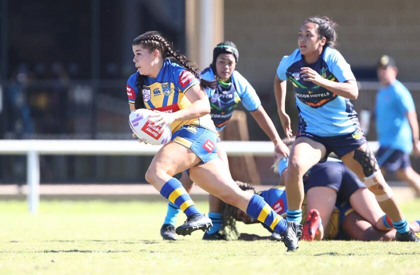 Kaarla Cowan goes on the attack for the NSW City side in 2019. Photo: NSWRL