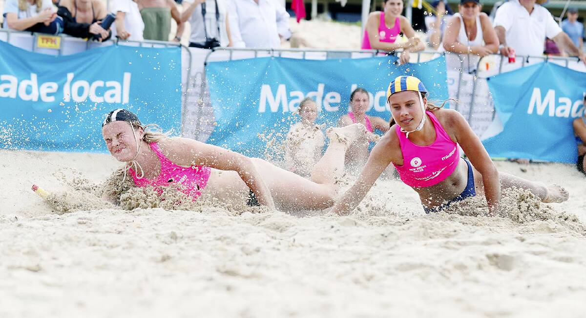 Mollymook's Payton Williams wins the NSW open women's beach flags state title. Photo: Daniel Danuser