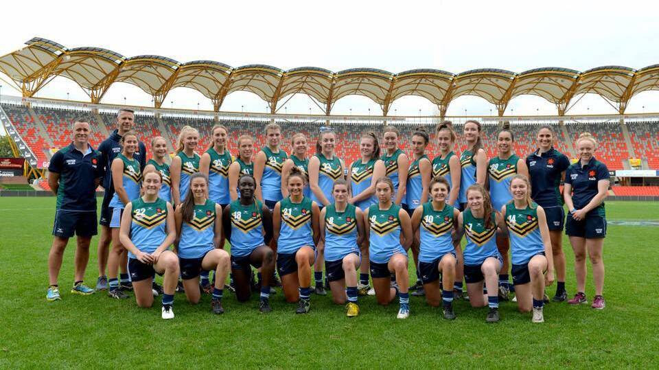 Sophie Phillips (back row, fifth from left) and her Eastern Allies team. Photo: SUPPLIED