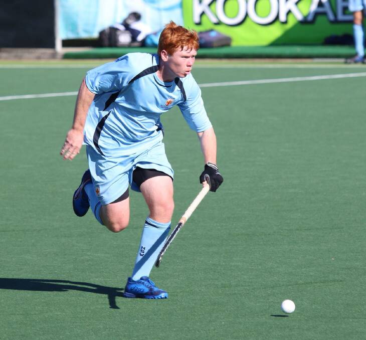 Sam Wright-Smith in action for the NSW All Schools team. Photo: JOHN ALDERTON