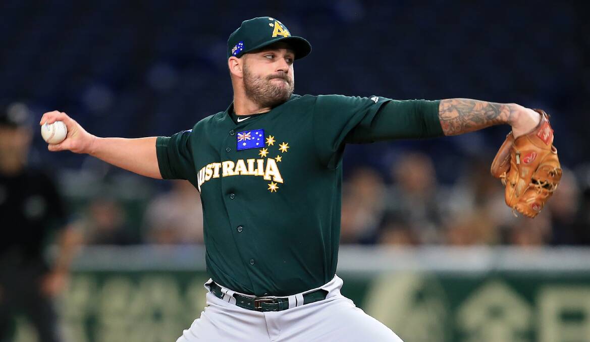 Tim Atherton and his Australian men's baseball team will head to Mexico in July. Photo: Scott Powick/SMP images