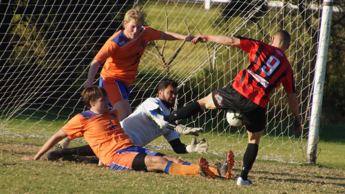 Goalkeeper Tom Matthews and his Culburra Cougars will contest the Blackmore Bolden Shield in 2020. Photo: Rach Hall