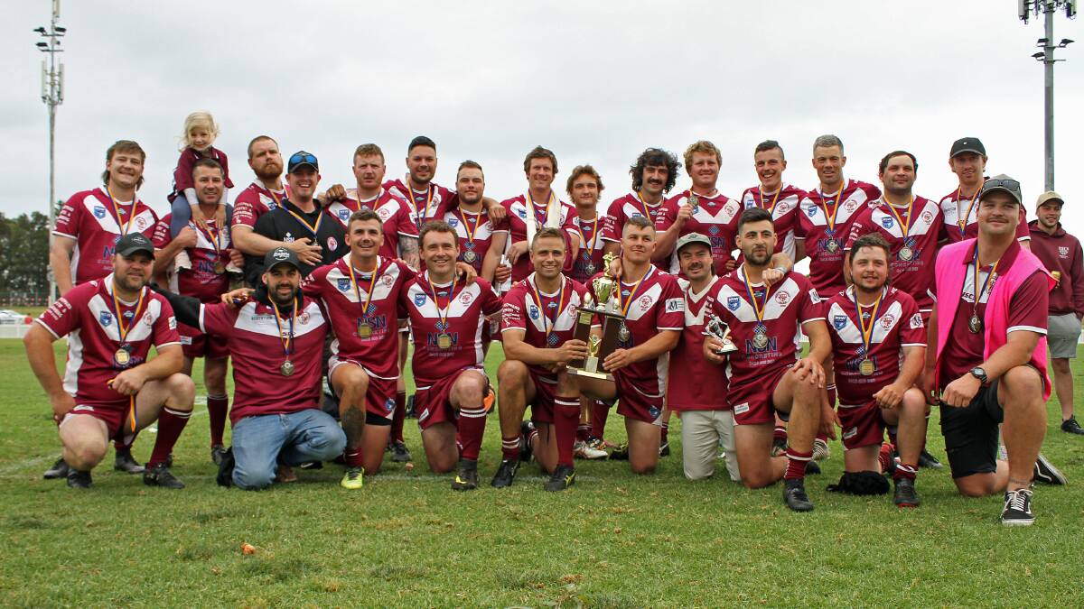 The Roberston Spuddies after winning their third grade grand final on Sunday. Photo: Game Face Photography
