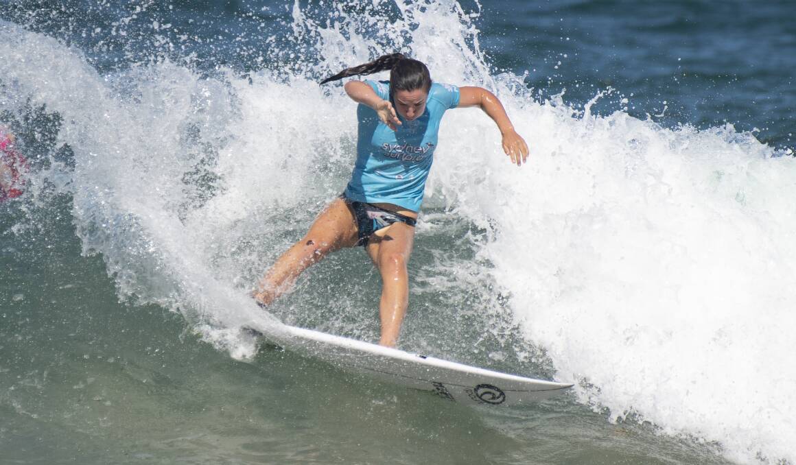Culburra Beach's Tyler Wright at the Sydney Surf Pro on Thursday. Photo: WSL/SMITH