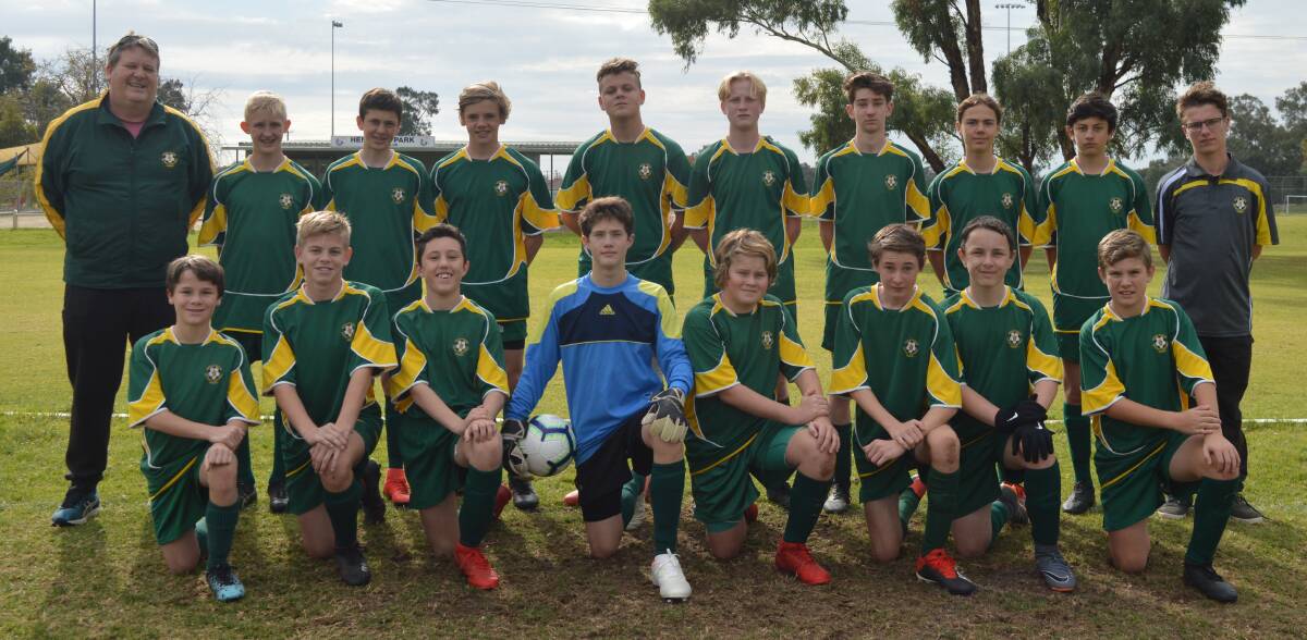 The Shoalhaven under 14 boys representative team. 