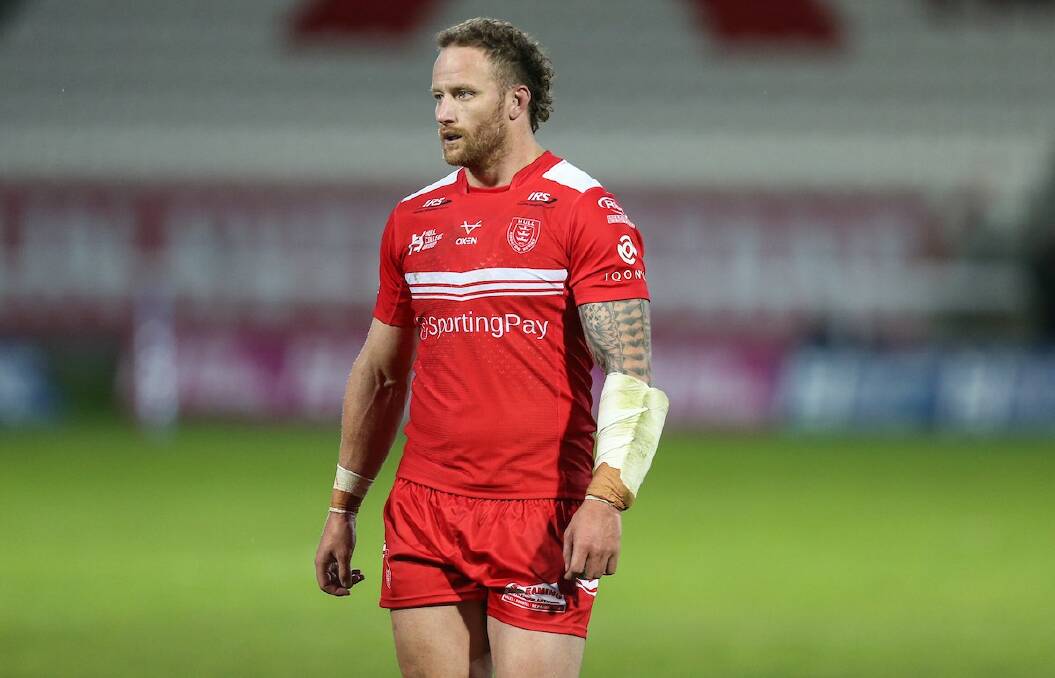 Gerringong's Korbin Sims and his Hull KR side are into the English Super League semi-finals. Photo: Rovers Media