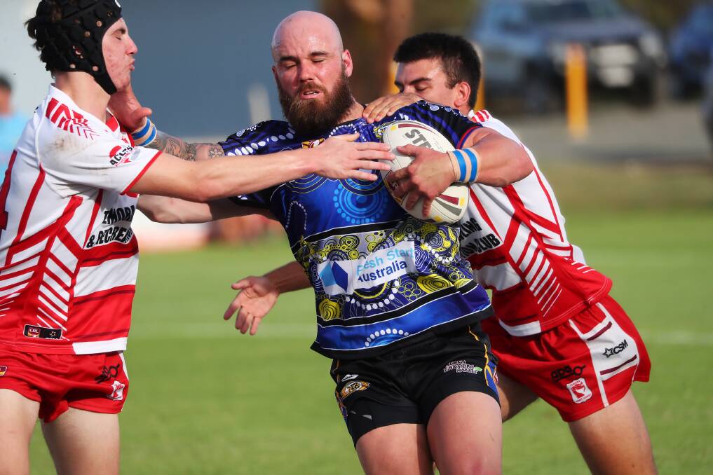 Nowra-Bomaderry's Ryan James against Temora. Photo: COURTNEY REES