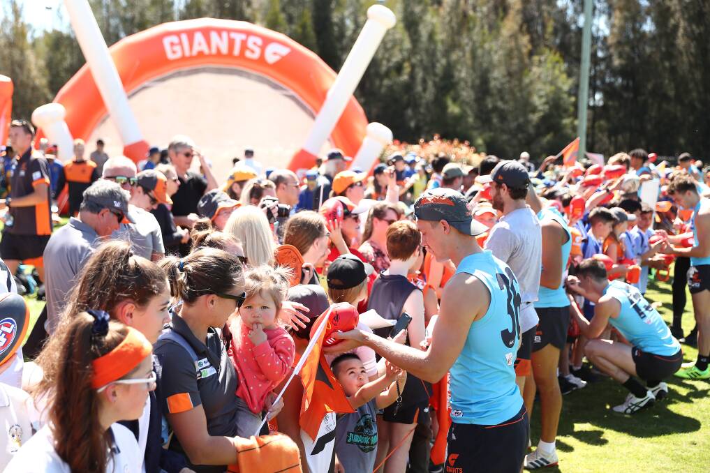 The Greater Western Sydney Giants will be in Nowra this weekend. Photo: GIANTS MEDIA