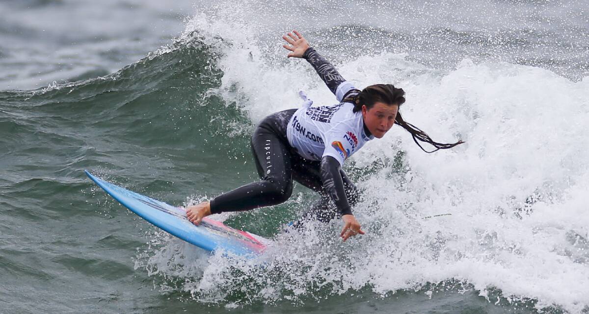 Werri Beach's Holly Wishart is headed to Victoria for the national GromSearch championships. Photo: Surfing NSW/Smith