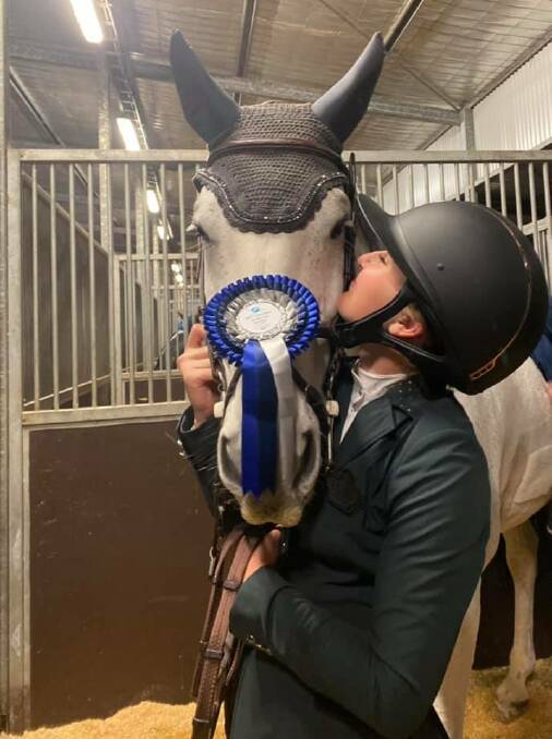 Jamie Priestley and Courage after claiming ninth in Queensland. Photo: Supplied