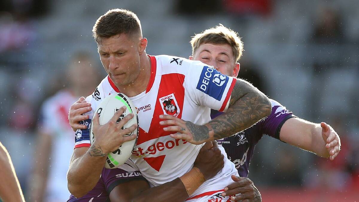 Gerringong's Tariq Sims has been suspended one game following Sunday's loss to Melbourne. Photo: Dragons Media